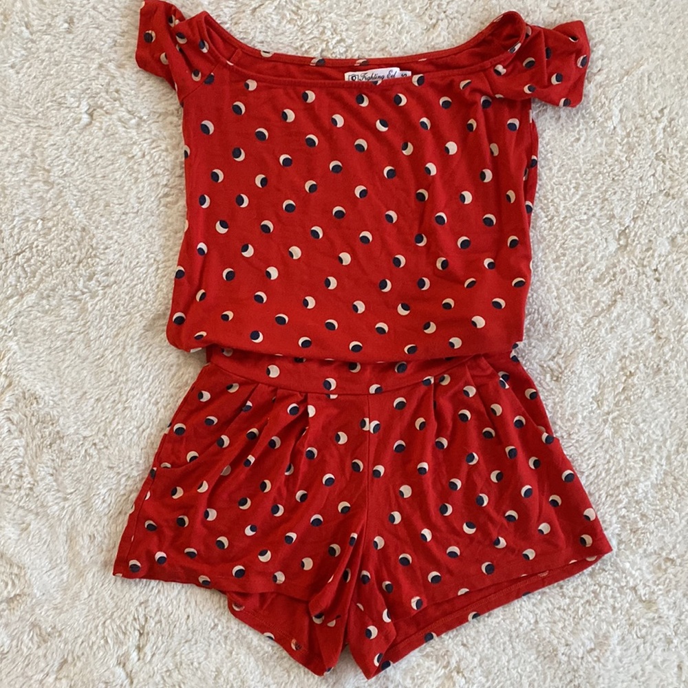 ❤️ Fighting Eel Red Moon Pattern Set Size XS